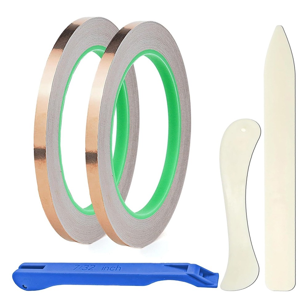 3X(7/32 Copper Foil for Stained Glass,Copper Reactive Foil with -Sided5289