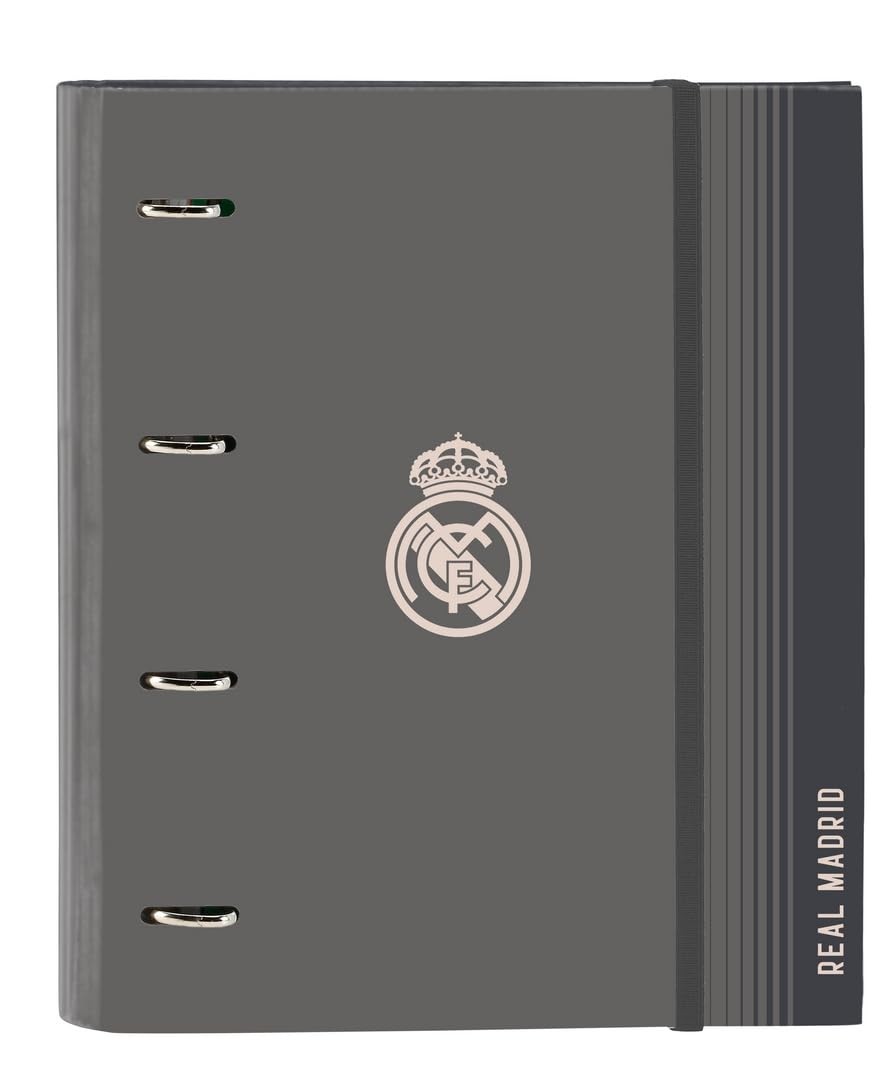 Safta Real Madrid 3rd Team 24/25 – Folder 4 Rings of 35 cm with 100 A4 Sheets, I