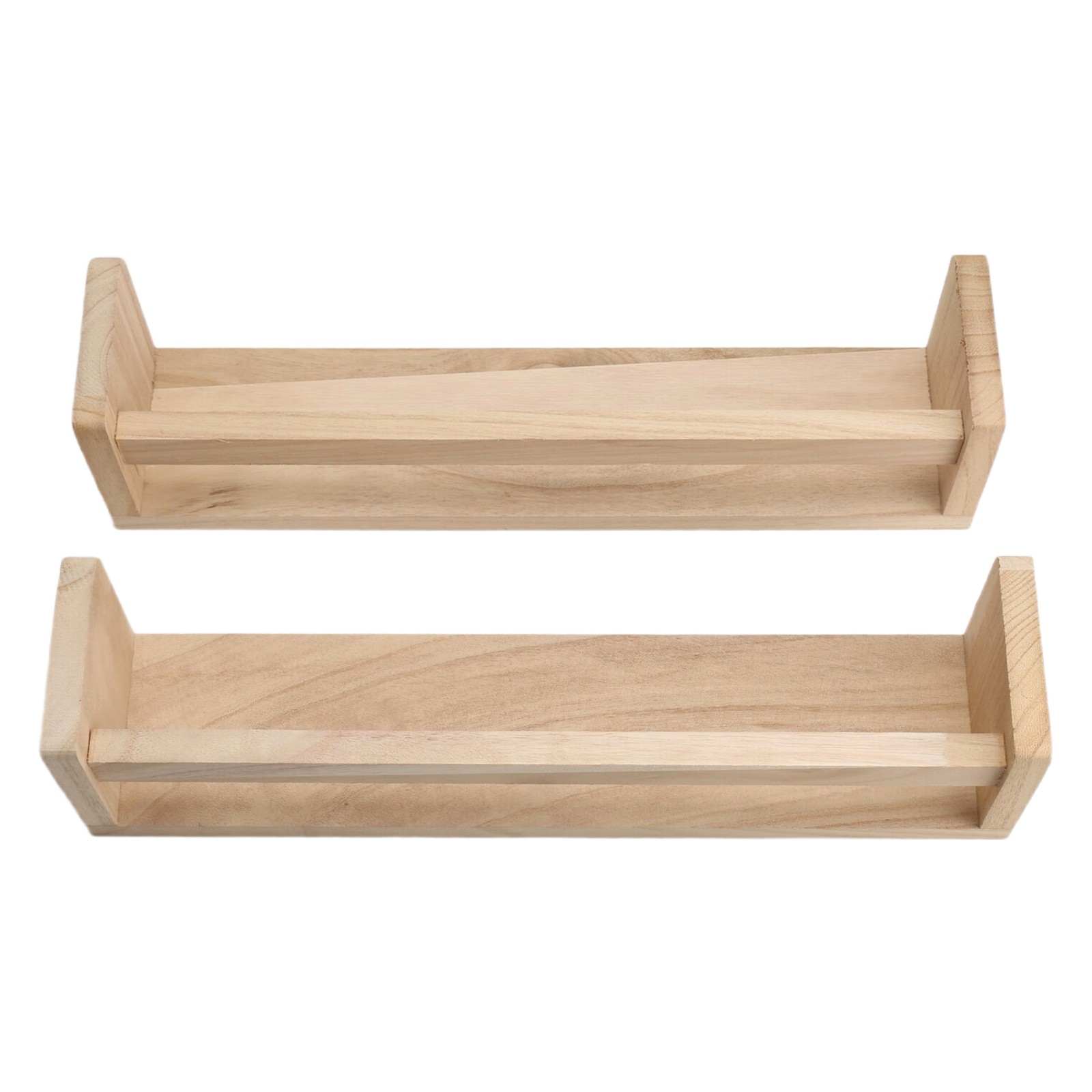 2Pcs Bookshelf,Natural Wood Floating Wall Bookshelf for Kids,Nursery9990