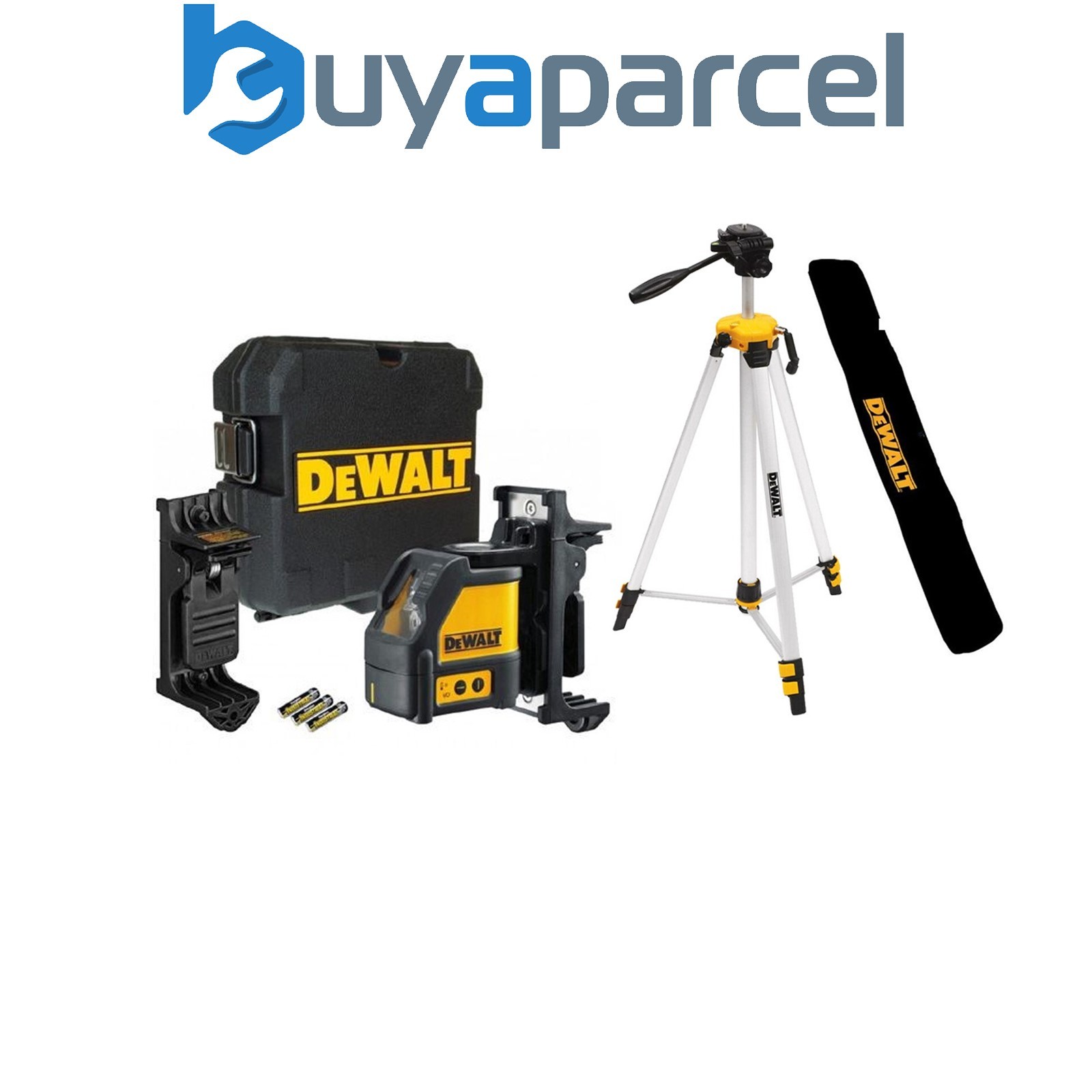 Dewalt DW088K Self Levelling Cross Line Laser Level Bracket Case + Tripod + Bag