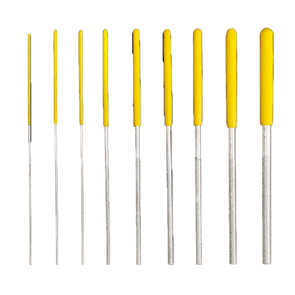 2X(10pcs Cylindrical File 1mm-5.8mm Small Diameter Reaming File4438