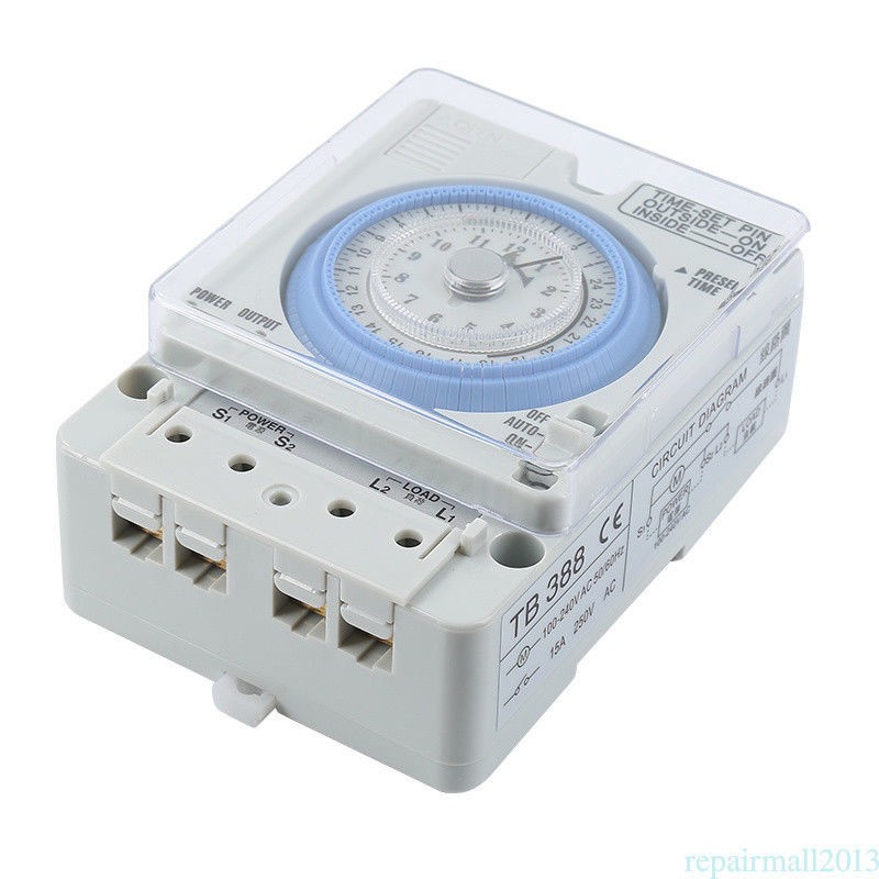 3X( TB-388 Rectangle 15 minutes / 96 times Timer Without Battery Q4B4)1602