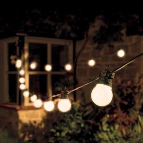 20 Outdoor String Lights LED Connectable Mains Powered Garden Party Wedding