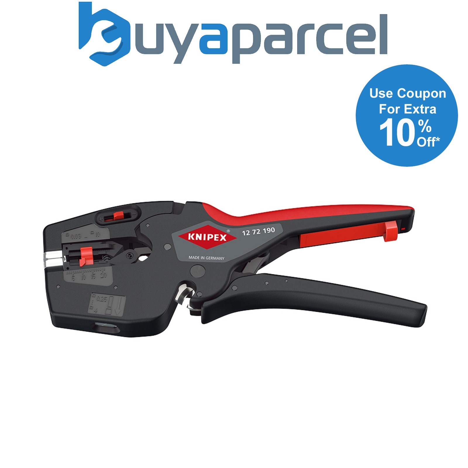 Draper 27039 KNIPEX 12 72 190 SB NexStrip Multi-Tool for Electricians,190mm