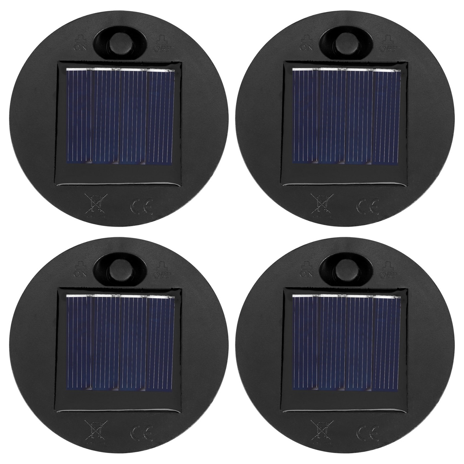 10X(4 Pieces Replacement Solar Light Tops Outdoor Hanging Light Solar1077