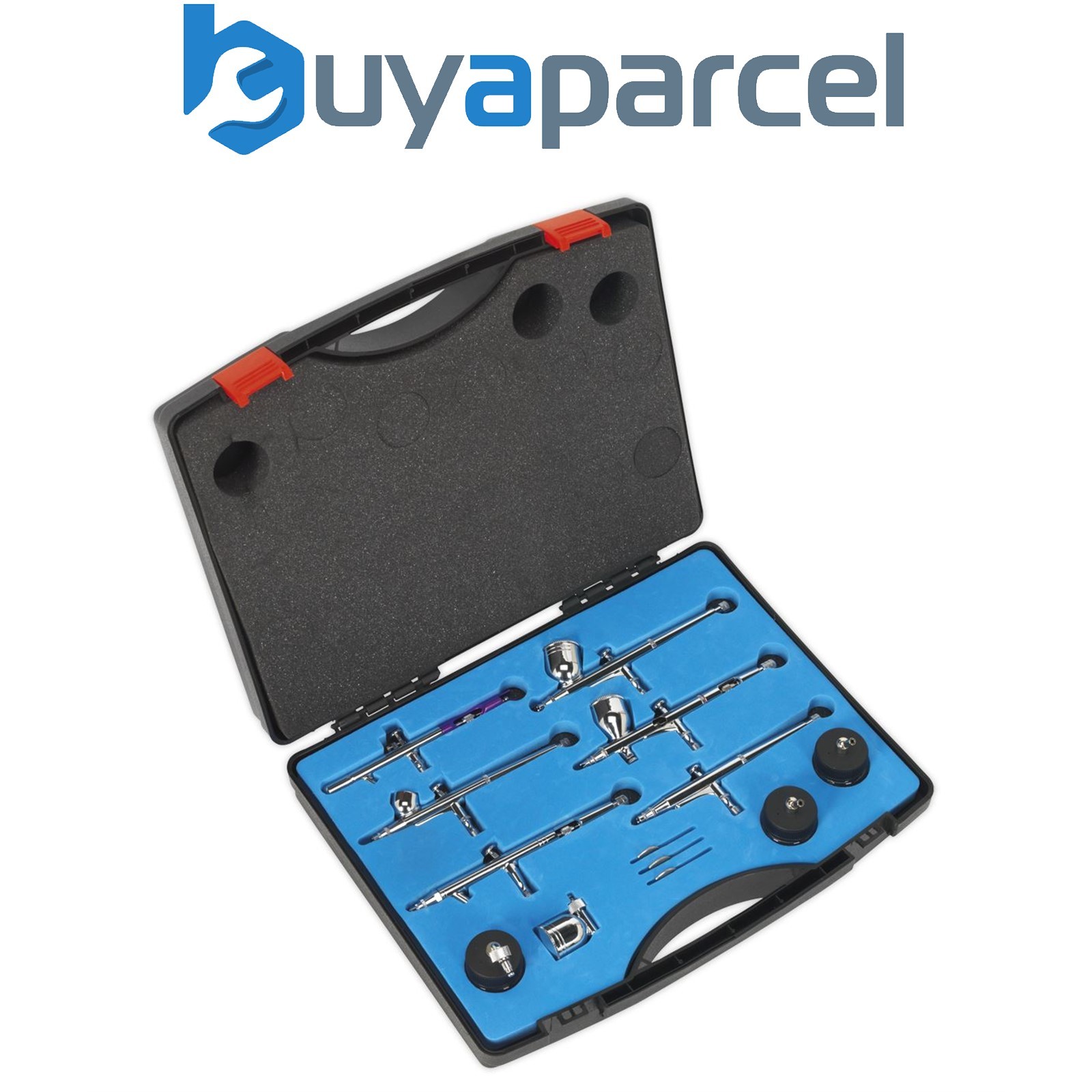 Sealey AB936 Mini Gravity/Suction Feed Air Brush Kit 10pc