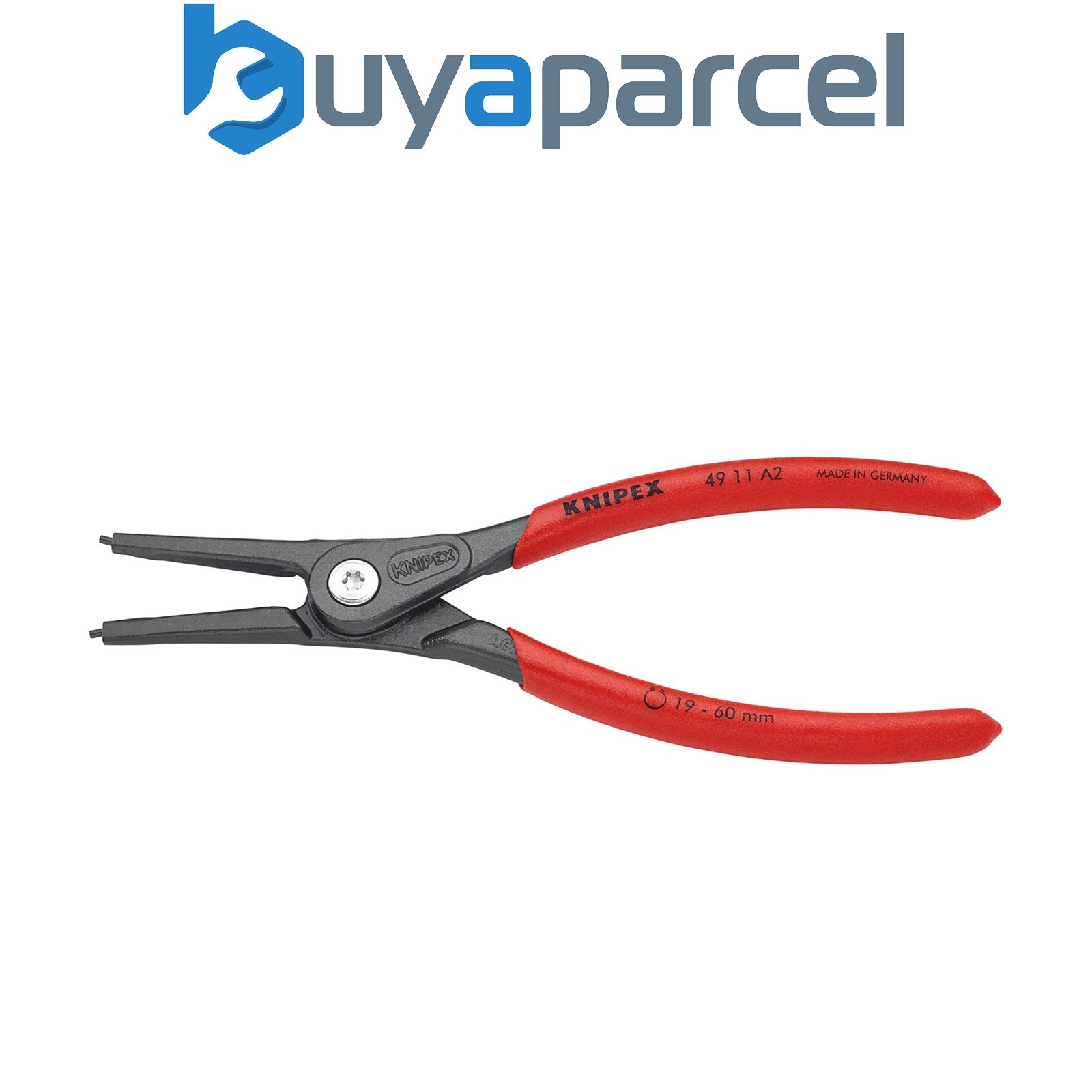 Draper 75090 KNIPEX 49 11 A2 SB Precision Circlip Pliers for external circlips o