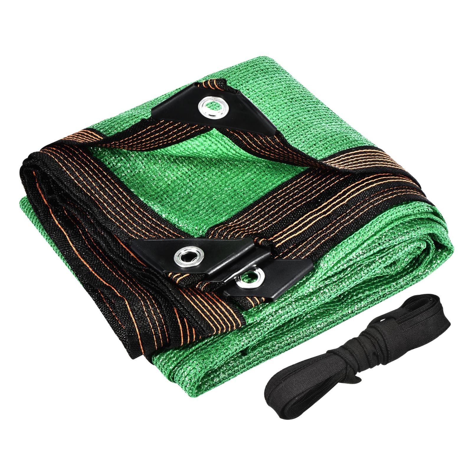 Garden Plant Shade Cloth Grommet 2x2m 90% Effect Mesh Sunshade Cover Net, Green