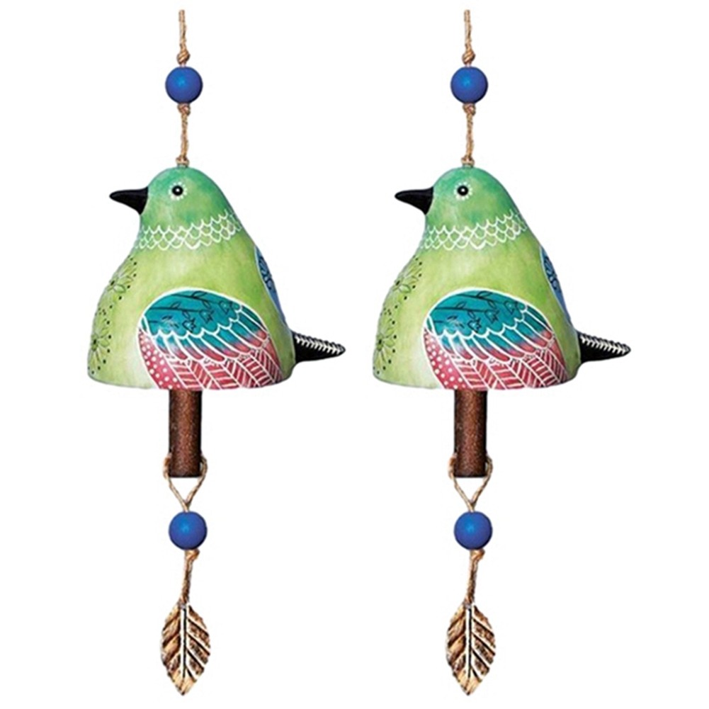2X(Bird Song Bell, Bird Song Bell Wind Chime, Bird Song Bell Garden3852