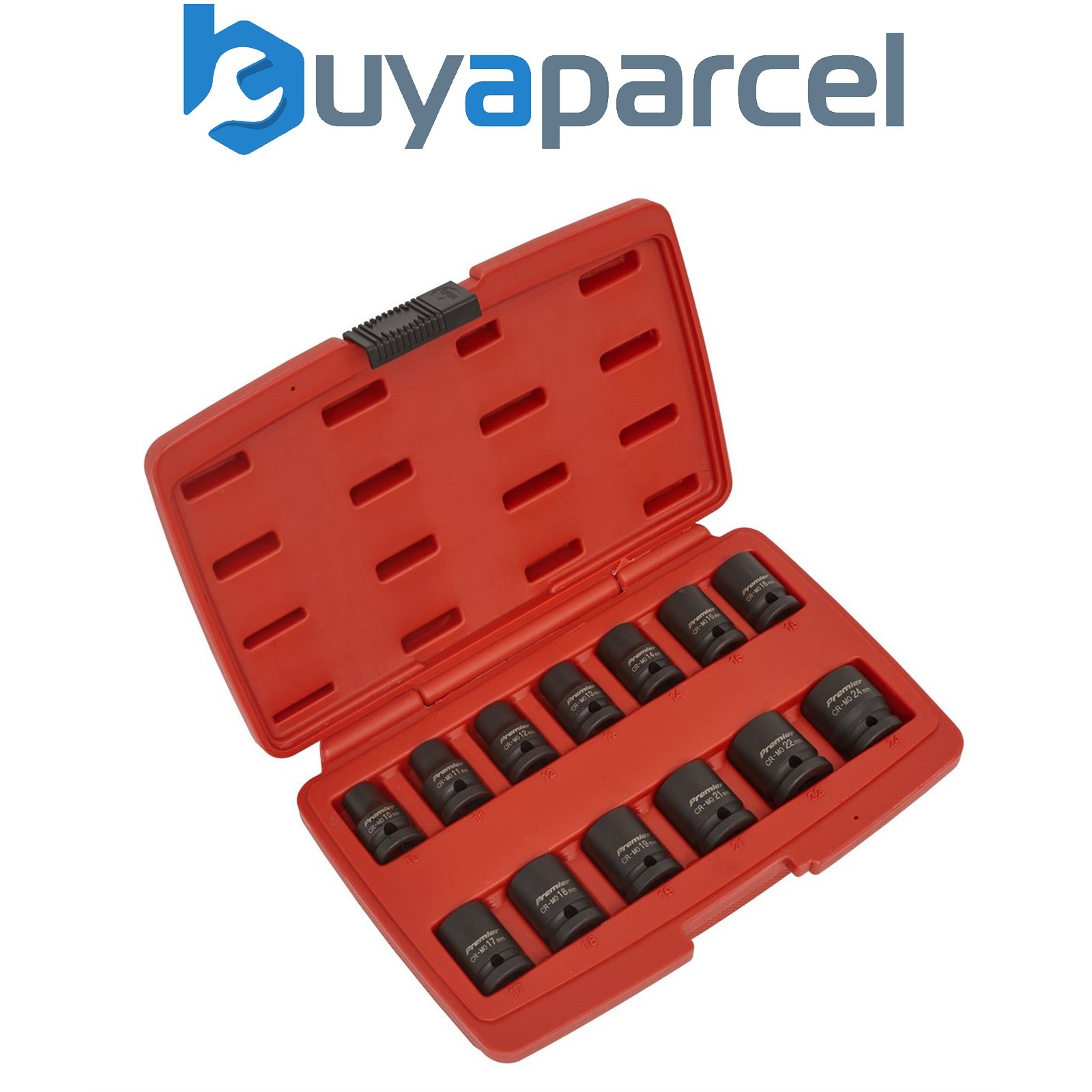 Sealey AK5614M Premier Impact Socket Set 1/2"Sq Drive 12-point 13pc