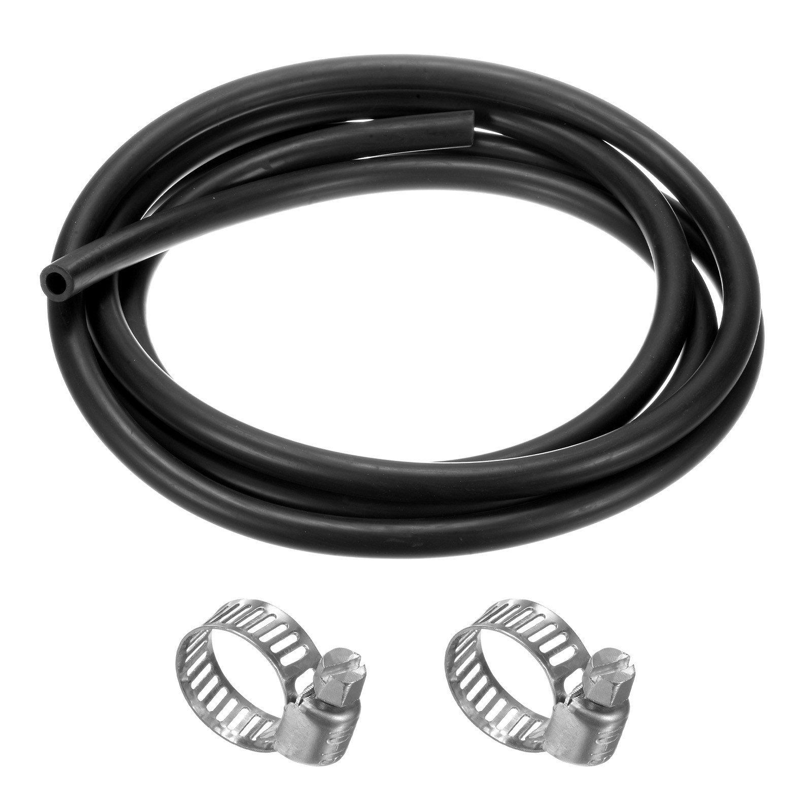 Lubricating Oil Hoses, 8mm x 14mm 9.84FT Rubber Tubing with 6pcs Clamps