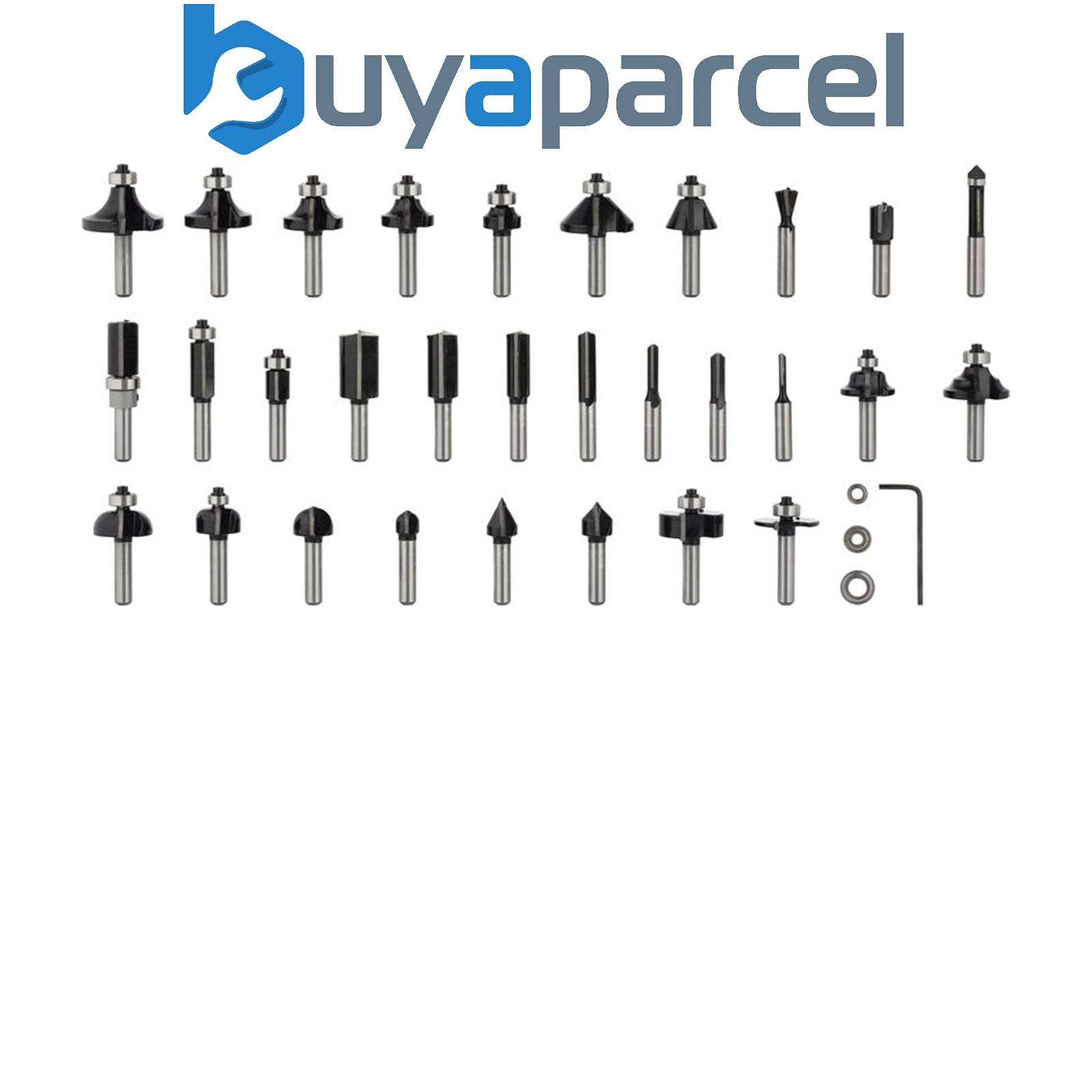Bosch Router bit sets PRO Router Bit Mixed Set Shank 8 mm 30 pcs 2607017475