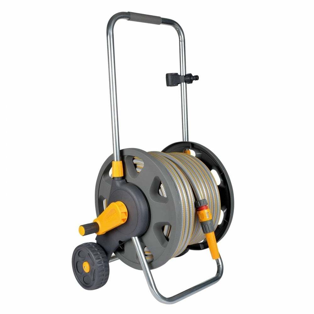 Hozelock Assembled Hose Cart 60m Manual Rewind 30mtr Hose & Fittings 2434