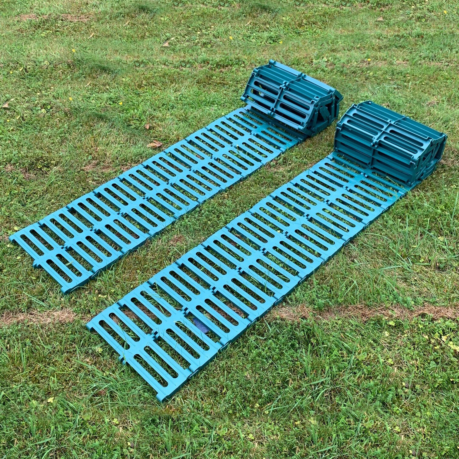 Garden Path Track Green Plastic Roll Out Plastic Grass Lawn Protector (6m Roll)
