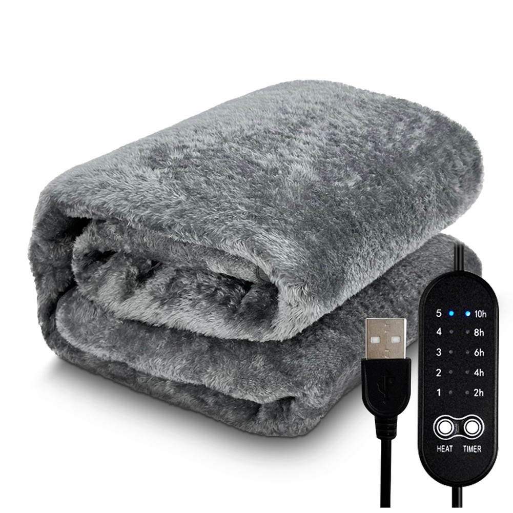 Electric Heating Blanket USB Heater Blanket Plush Winter Warm- Adjustable2129