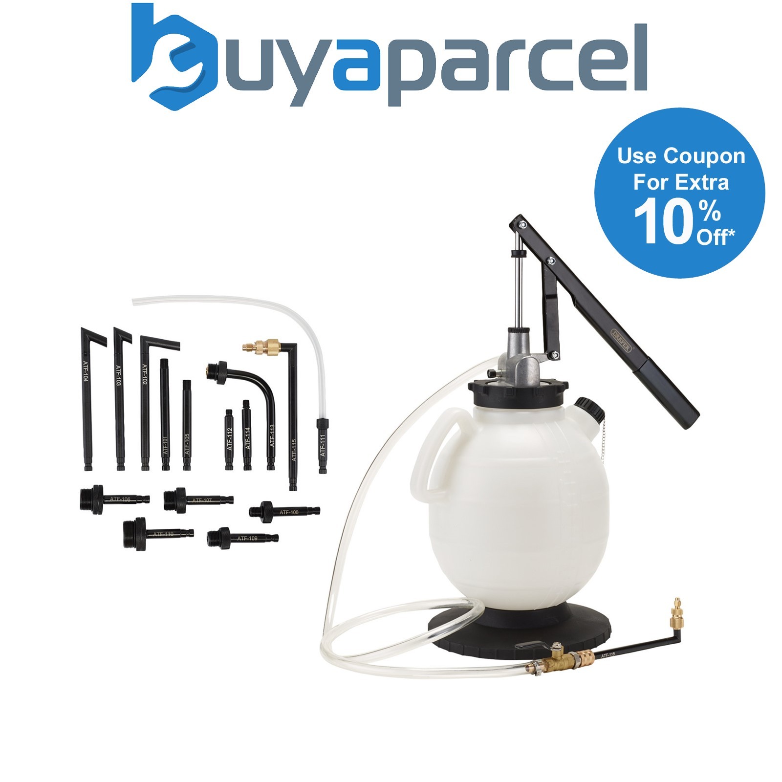 Draper 09441 Transmission and Engine Oil Filling System, 7.5L (16 Piece)