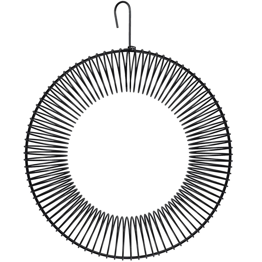 3X(Peanut Wreath Bird Feeder 16 Inch, Rust & Solid Steel DurableWhole3028