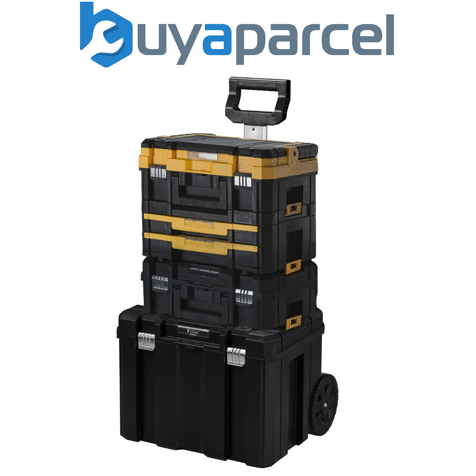 Dewalt DWST1-75799 TStak Tower Rolling Mobile Tool Storage Boxes - 3 Tstak Cases