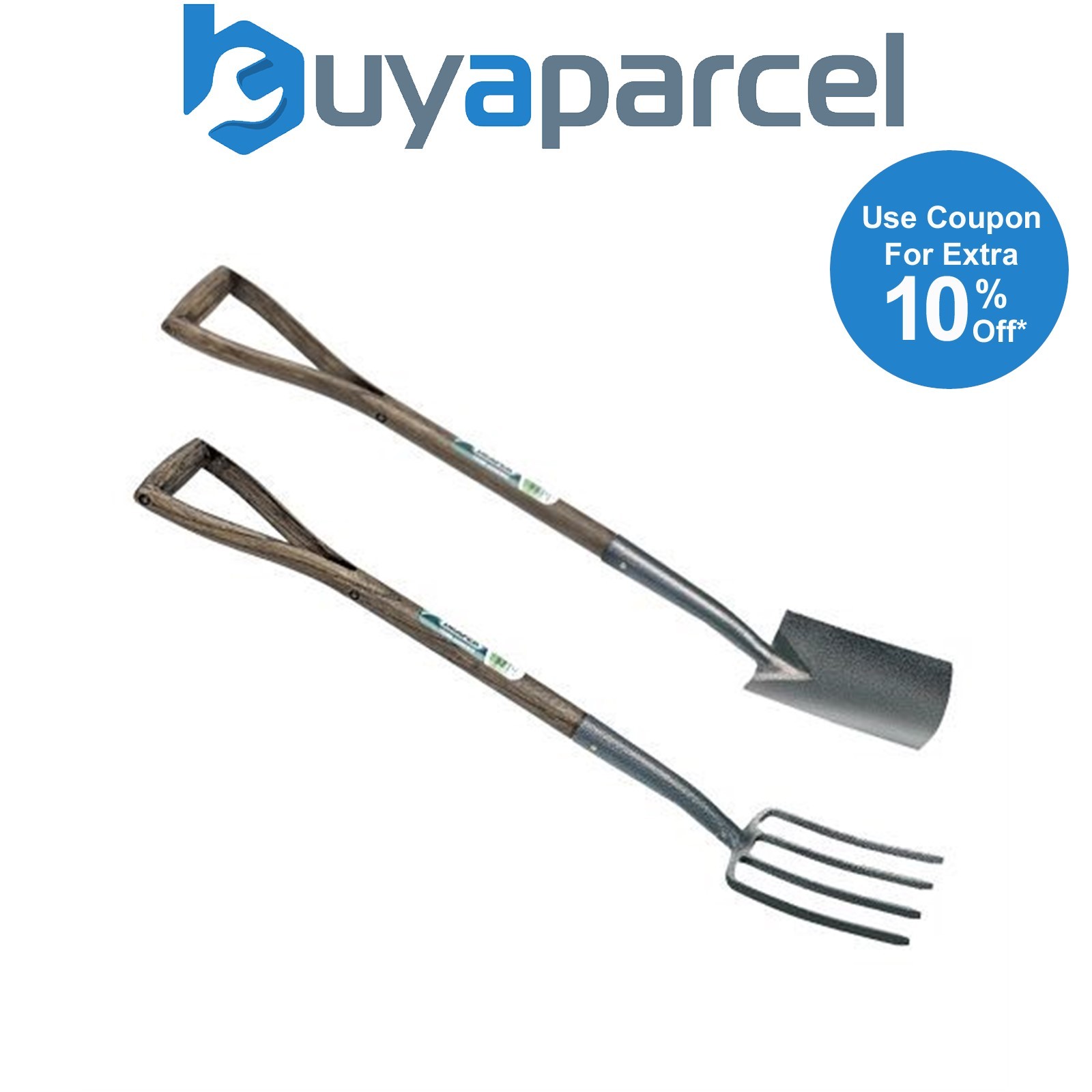 Draper 20686 Childrens Young Gardener Carbon Steel Digging Spade 20680 Fork Ash