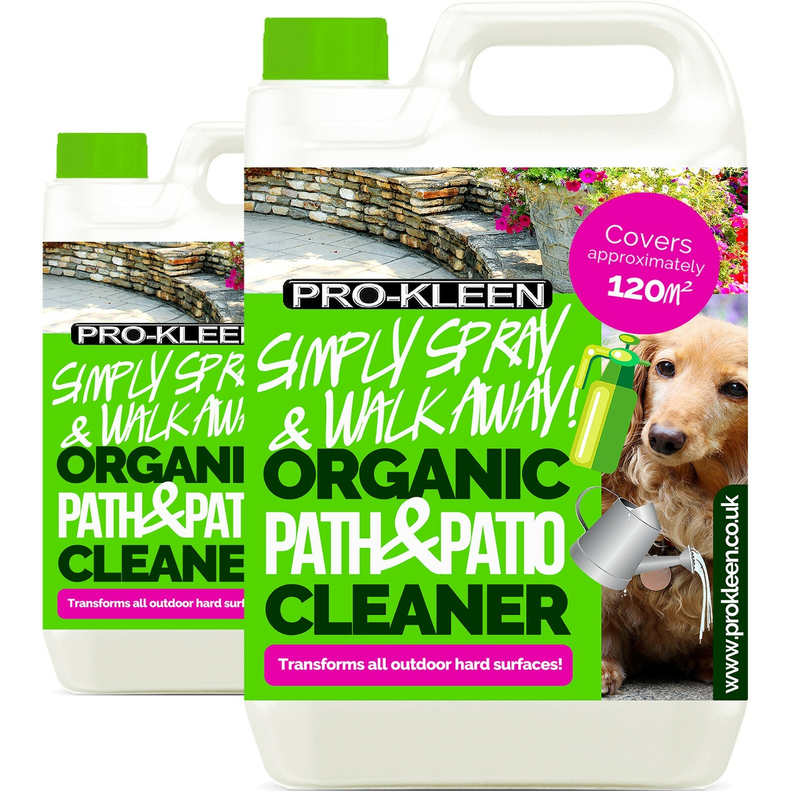 ProKleen Patio Cleaner Fluid Organic Path Drive Fence Magic Spray & Walk Away