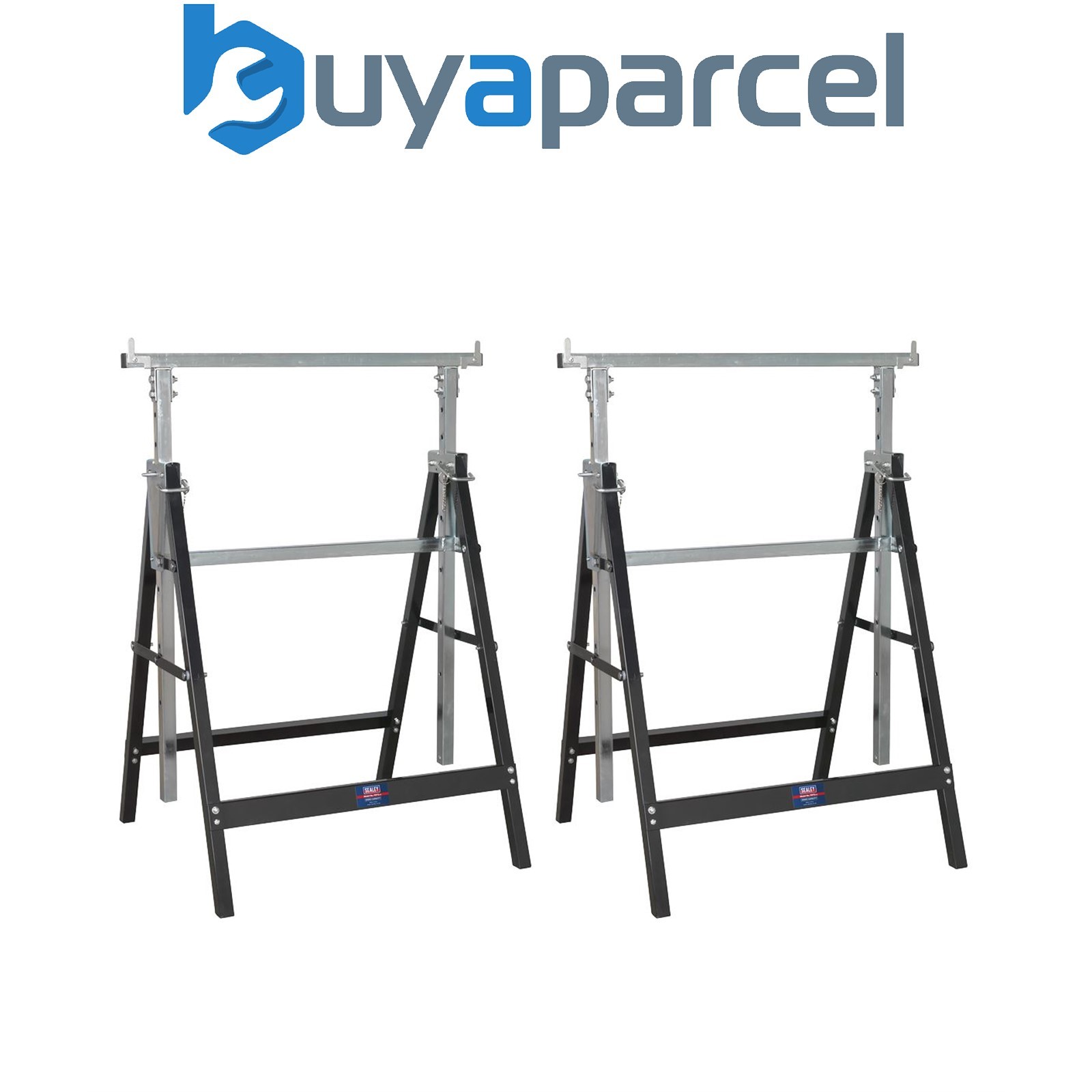 Sealey FDT32 Fold Down Telescopic Trestle 200kg Capacity - Pair