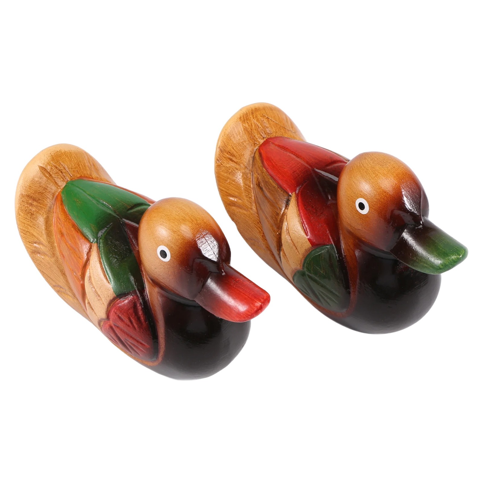 2X(Wooden Model Decor 2Pcs Handmade Wedding Gift Bedside6714