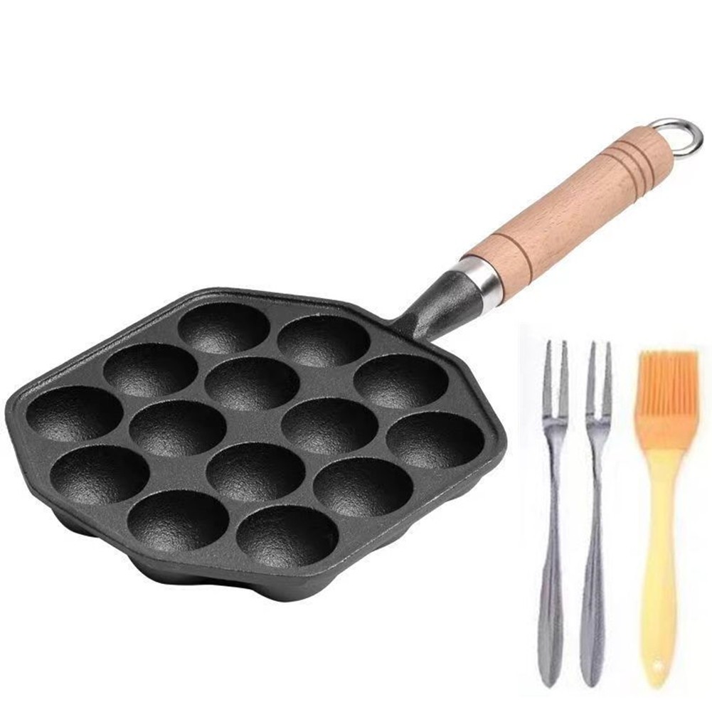 14Holes Non Stick Takoyaki Maker Octopus Maker Octopus Baking Machine Home5021