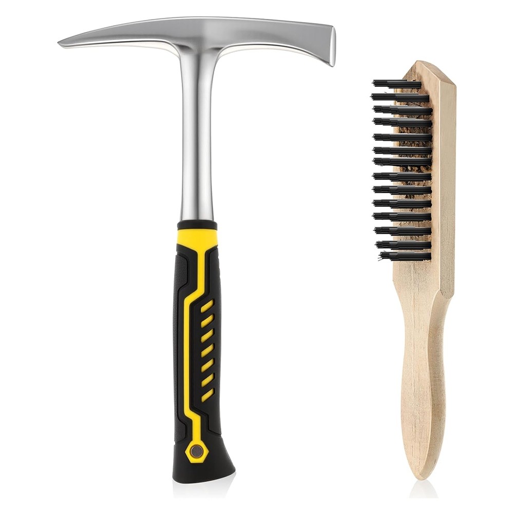 Welding Chipping Hammer and Wire Brush Heavy Duty Steel Slag Hammer for3070