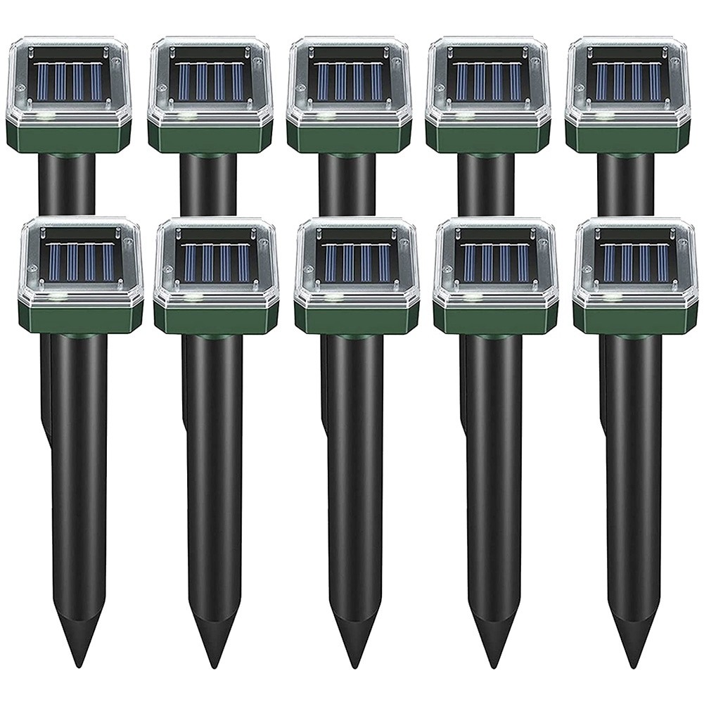 Mole Repellent Squirrel Repellent 10 Pack Ultrasonic Snake Repellent3193