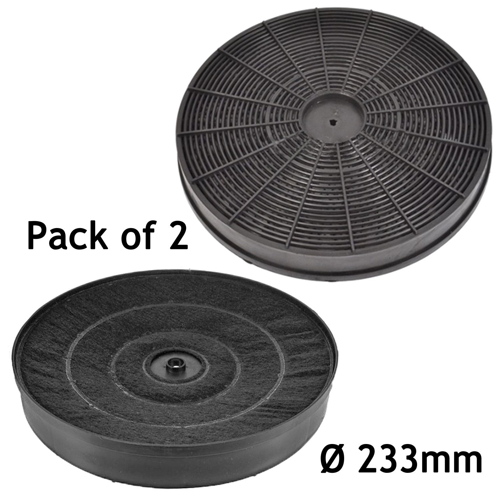 Carbon Vent Filter for ZANUSSI Cooker Hood Extractor Fan EFF54 F233 x 2