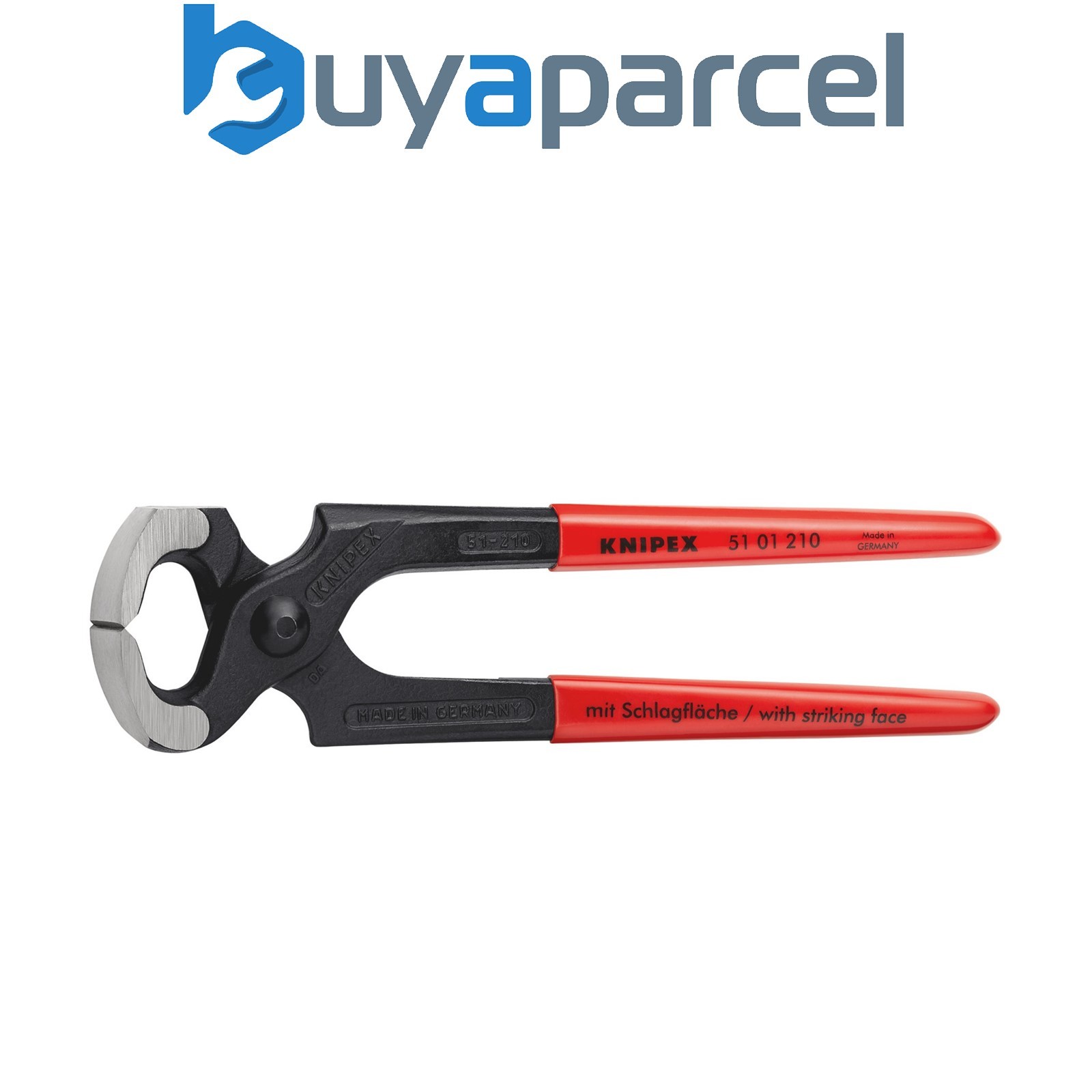 Draper 87153 KNIPEX 51 01 210 SBE Hammerhead Style Carpenters' Pincers, 210mm