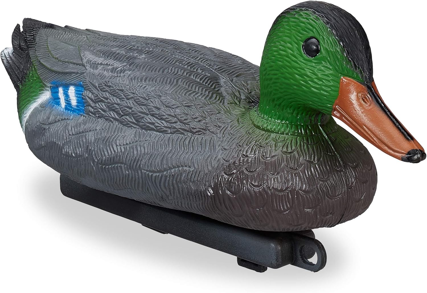Relaxdays Pond Duck, Swimming Drake, Decoy Duck, Plastic & weatherproof, Water