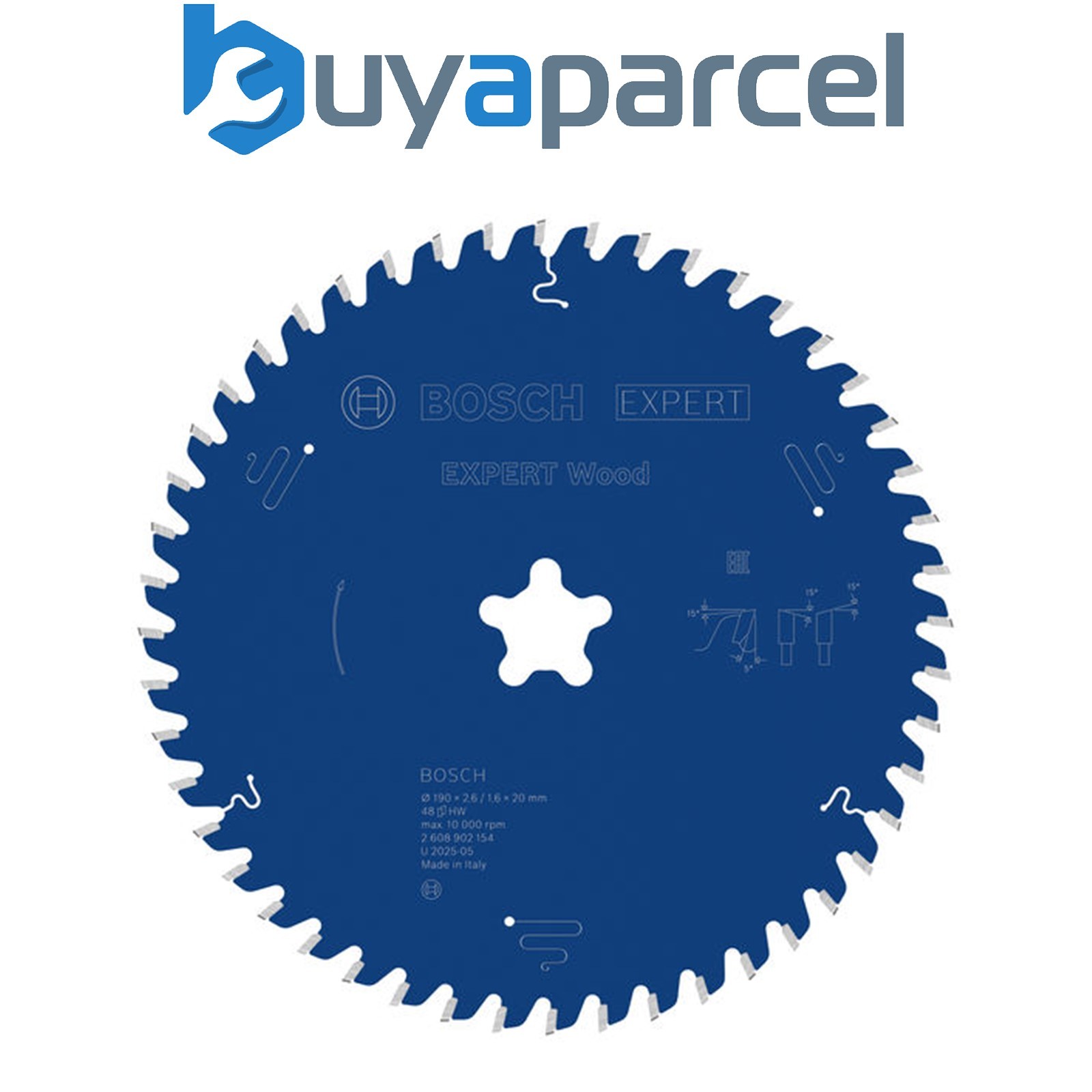 Bosch EXPERT Wood Circular Saw Blade 190 x 2.6/1.6 x FF mm T48 2608902154