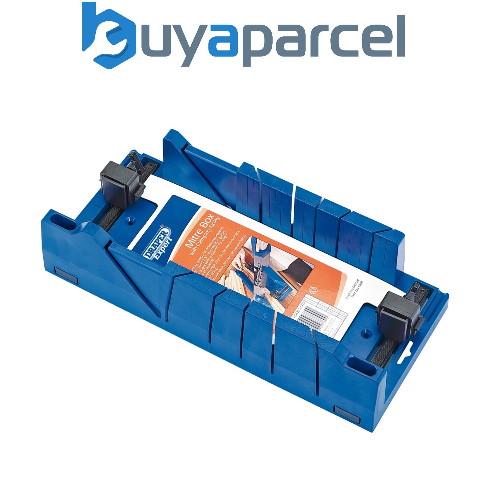 Draper 09789 Draper Expert Mitre Box with Clamping Facility, 367 x 116 x 70mm