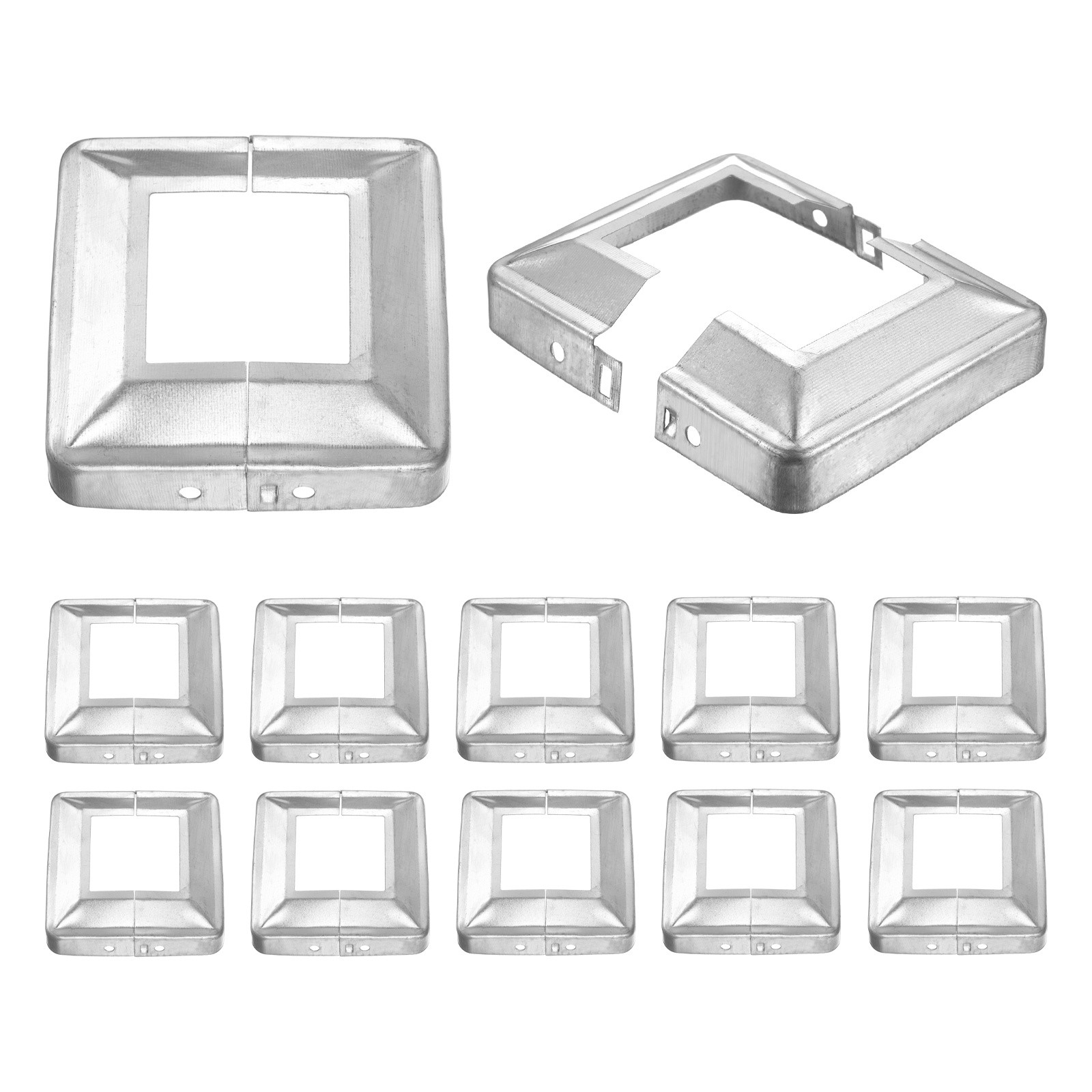 12Pcs Post Base Cover, 3.75x3.75 Split Style Post Skirt Column Wrap(1.75x1.75)