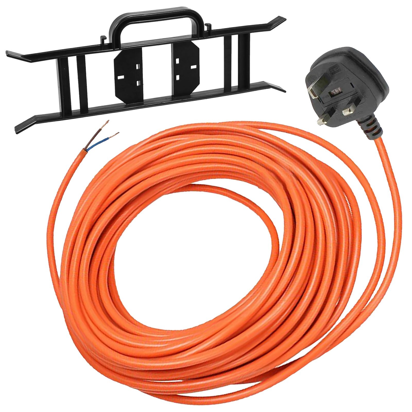 Power Cable for FLYMO Easi Glide 300V 330V 330VX Lawnmower 12m Lead Plug Tidy