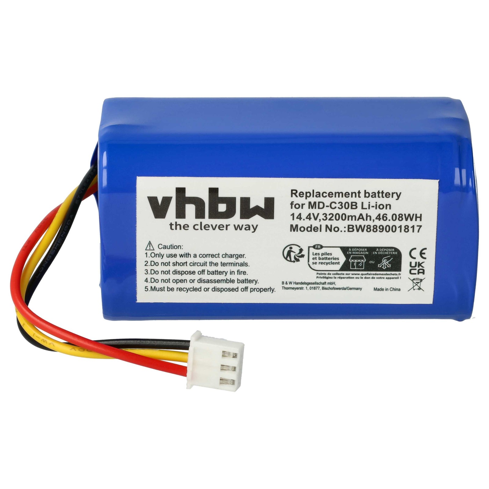 Battery for Beko 0312241297 9178062888 C00915418 3200mAh 14.4V