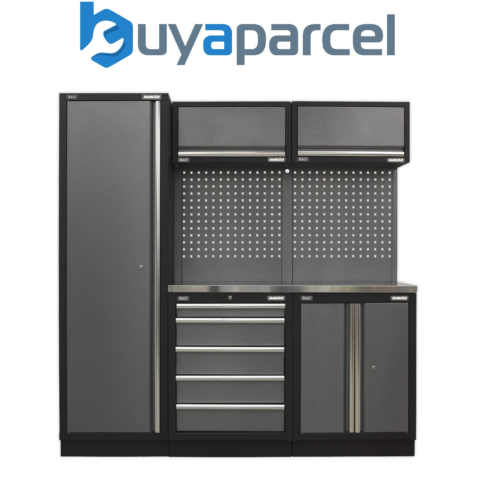 Sealey APMSSTACK02SS Superline PRO&reg; Storage System with Stainless Worktop 1.