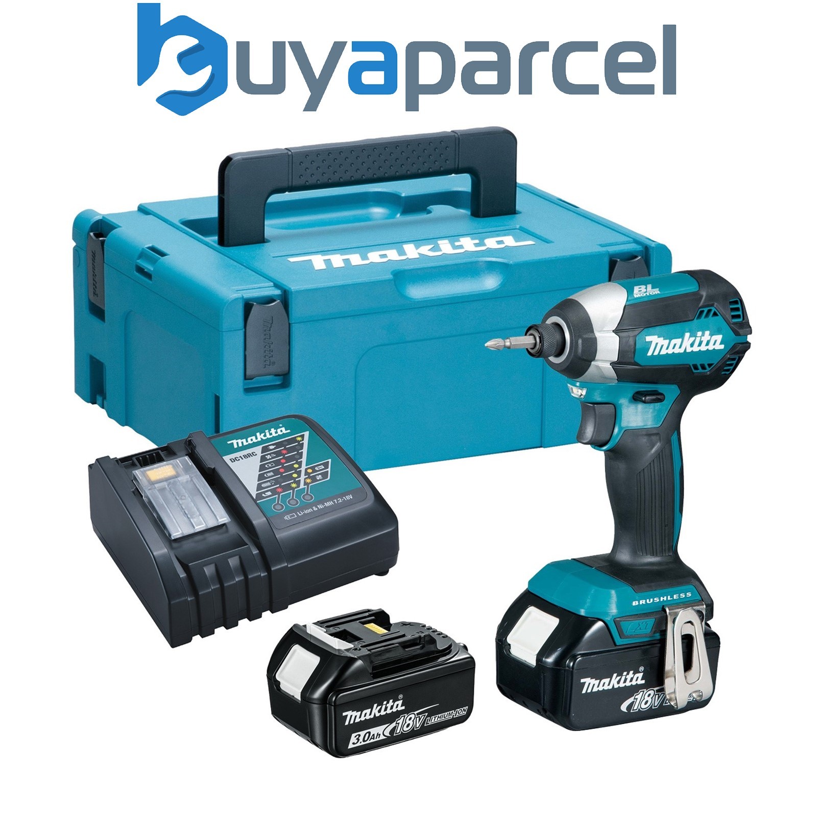 Makita DTD153RFJ 18V LXT Lithium Brushless Impact Driver - 2 x 3.0ah Batteries