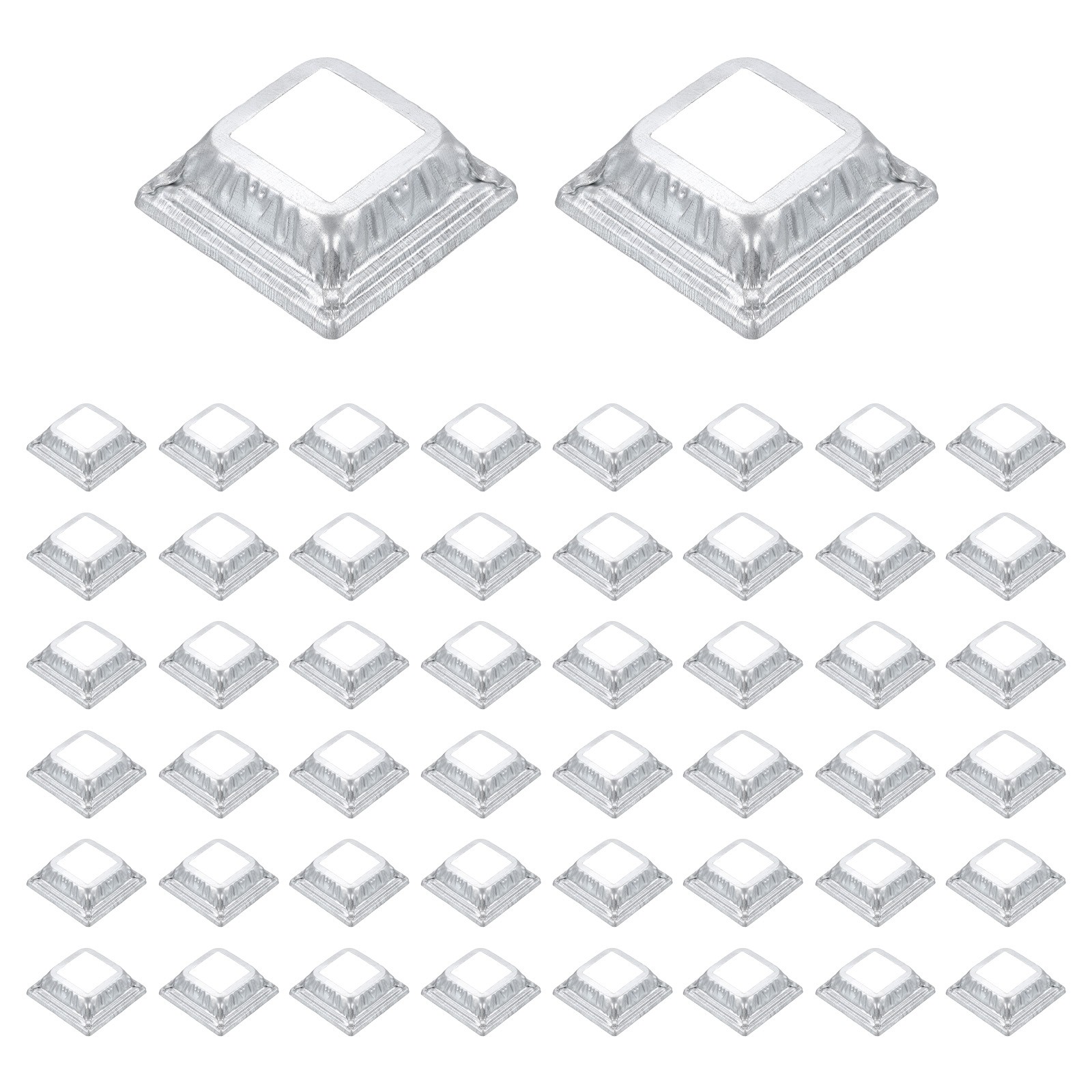 50Pcs Post Base Cover, 2.5x2.5 One-Piece Post Skirt Column Wrap(1.25x1.25)