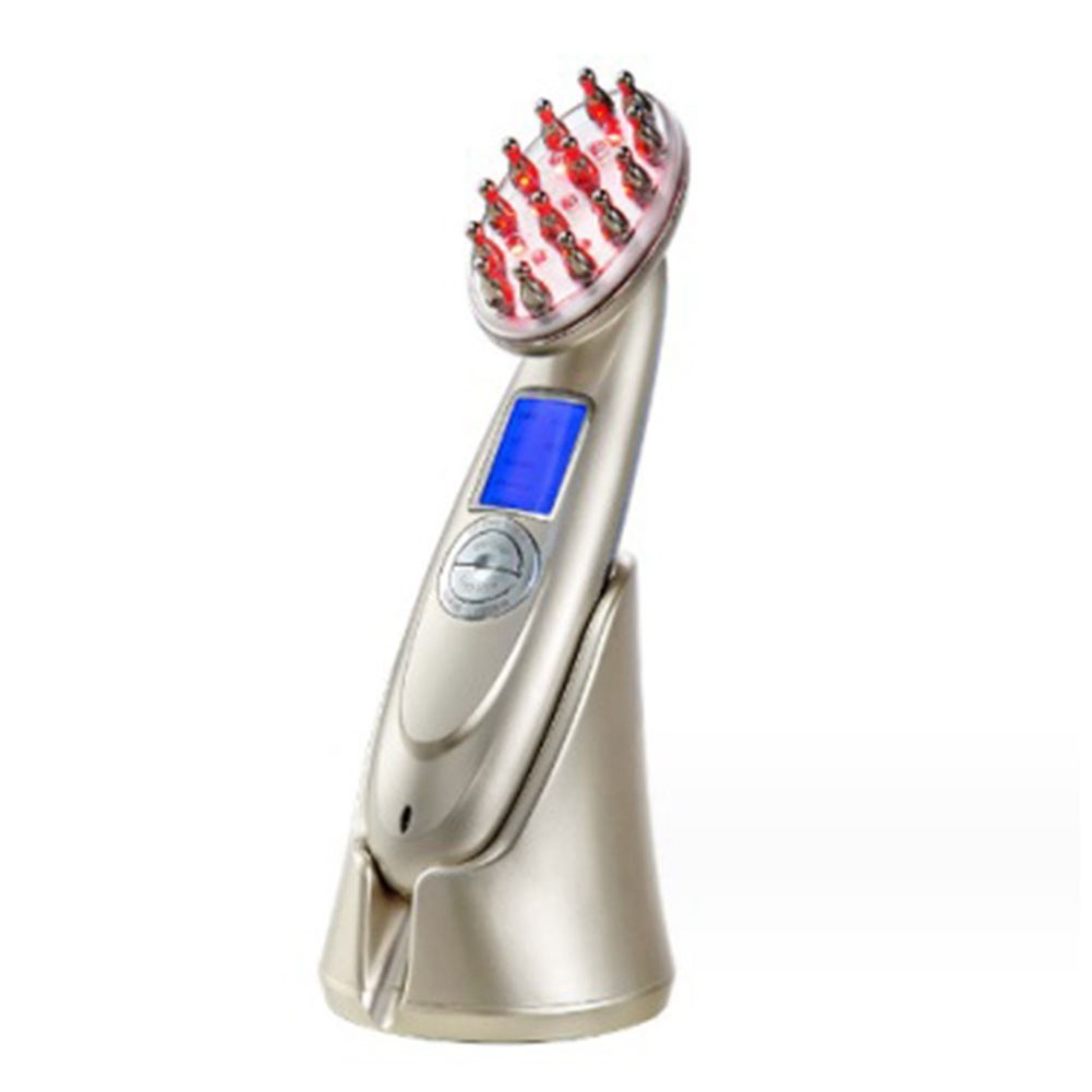 Vibration Massager Scalp Massage Comb Micro-Current Hair Care Hair Loss N9J4