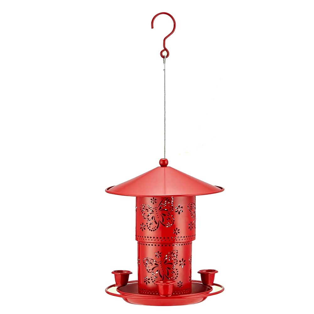 Outdoor Hanging Metal Layer Bird Feeder Bird Water Feeder -Squirrel P1Z82145