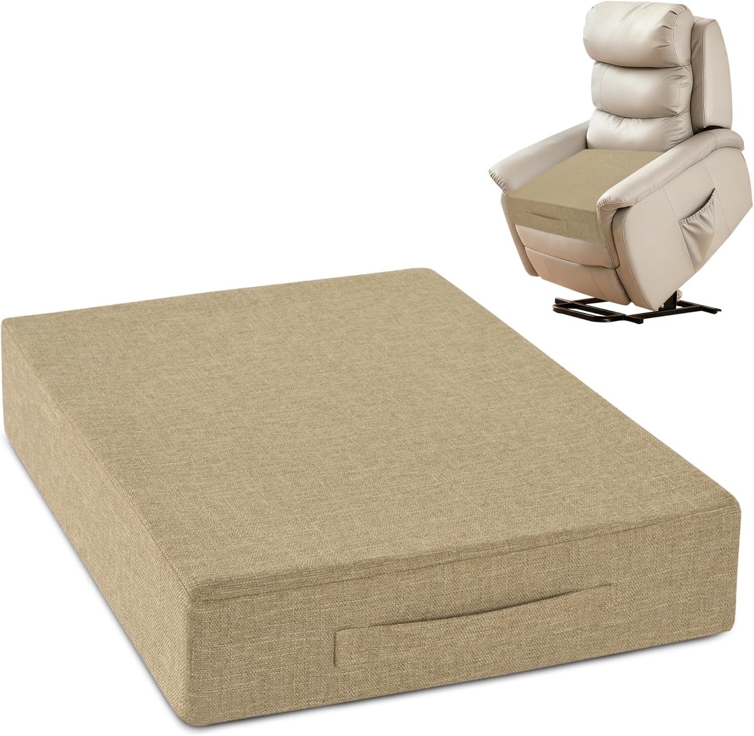 Recliner Cushions for Elderly 50x50x10 cm Thick Large Recliner Seat Cushion wit