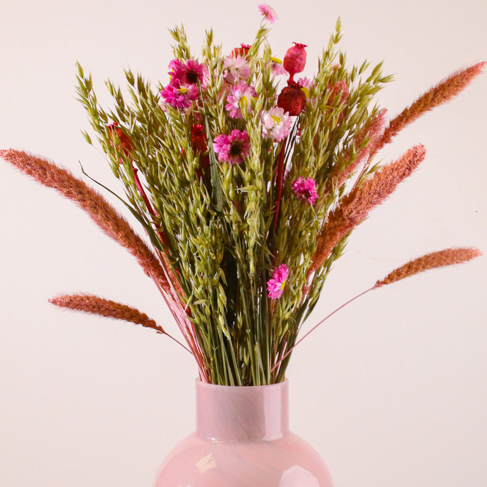 Ibiza Dried Flower Bouquet Real Dried Flowers Home Décor for Living Room 50cm