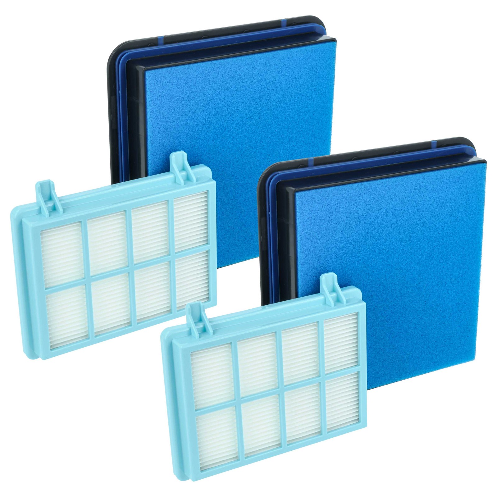 2x Filter Set HEPA for Philips PowerPro Compact FC9332/09 FC9332/07 FC9333/07