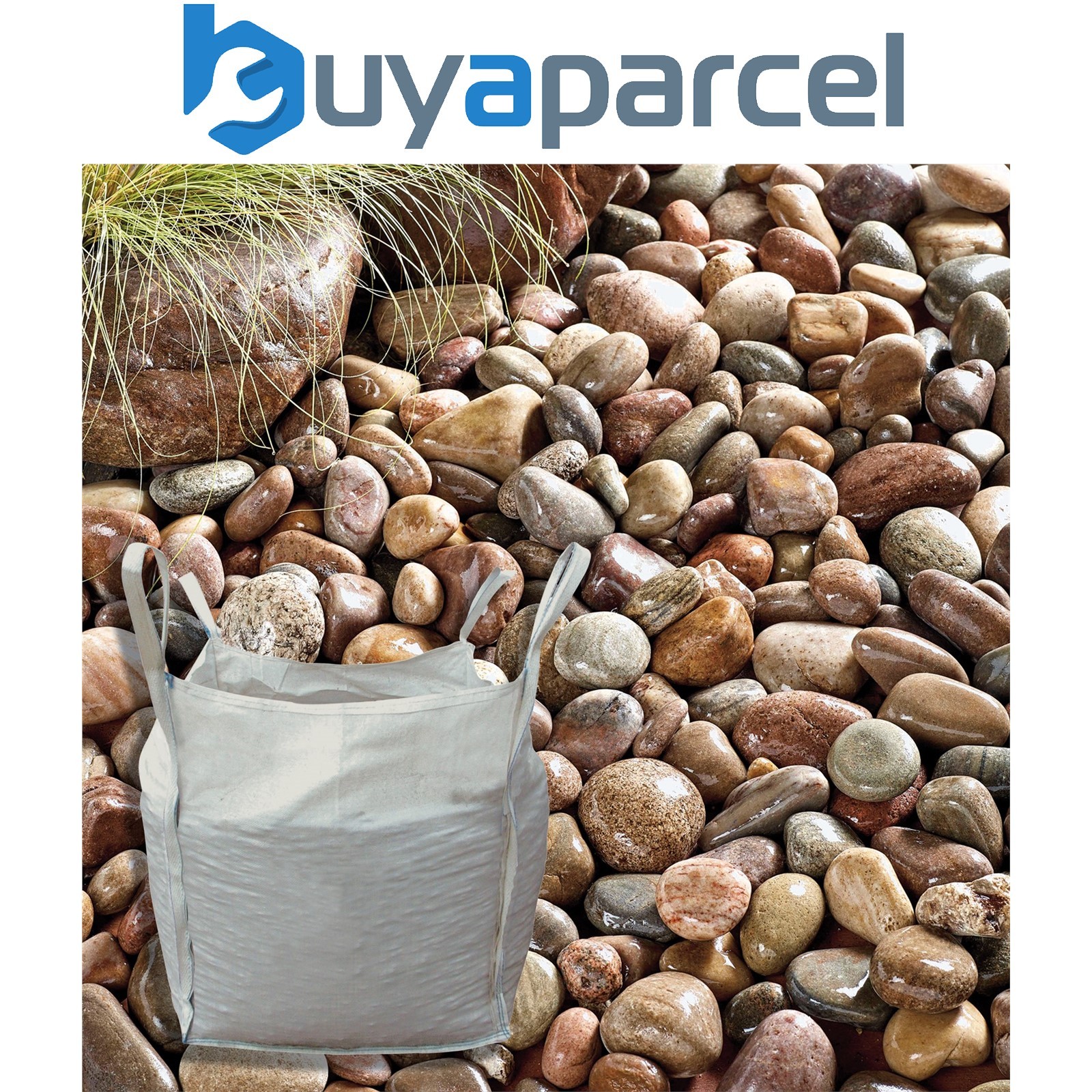 Kelkay North Sea Cobbles Pebbles Stones Garden Paths Driveways 50-80mm Bulk Bag