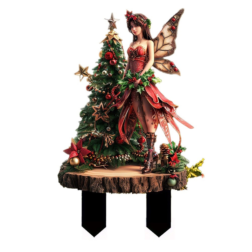 3X(2D Fairy Flower Pot Decoration Flower Fairy Planter Pots Decor Fairy1029