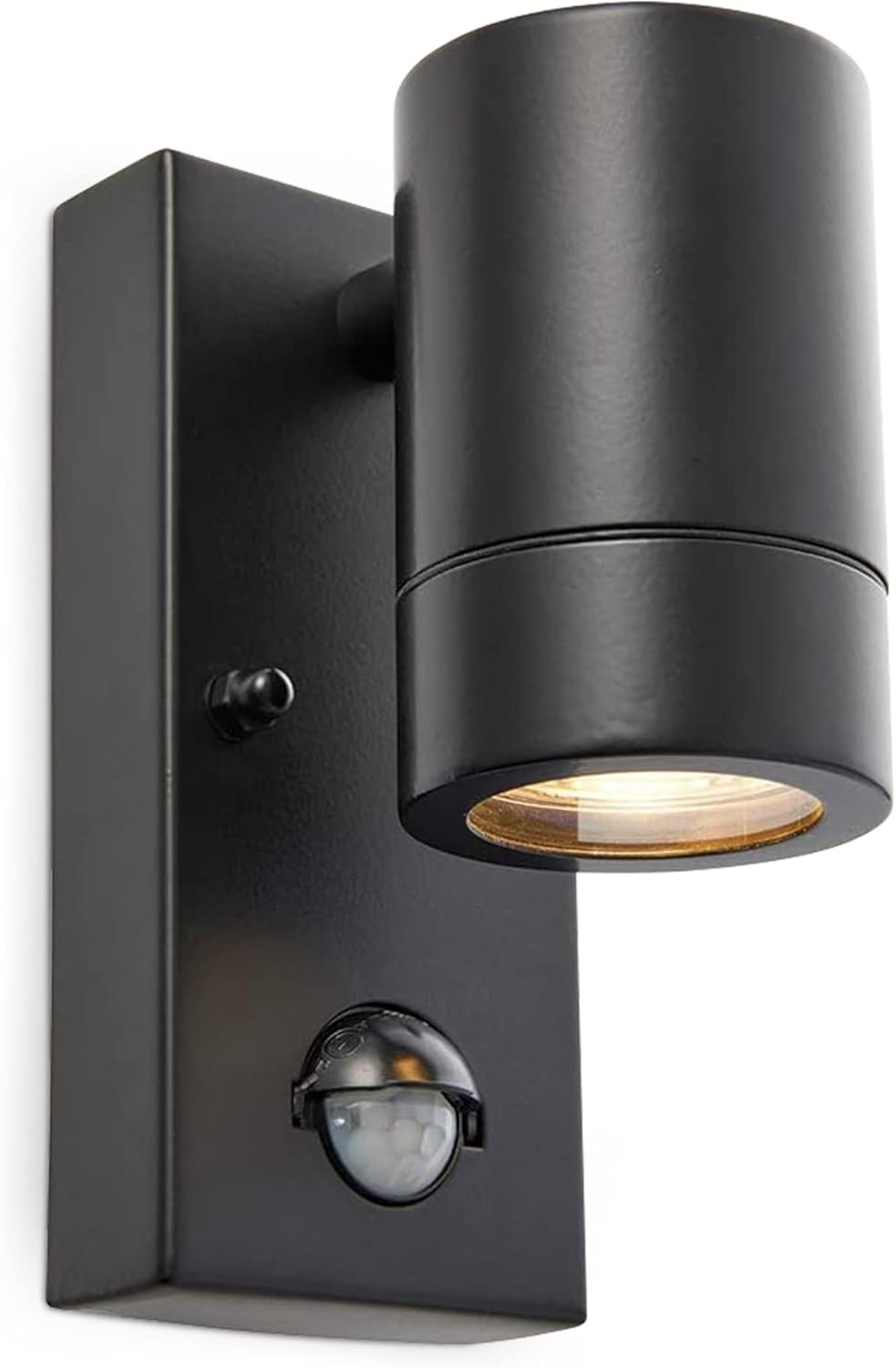 National Lighting PIR Outside Lights - Outdoor Security Lights - Matt Black Mot