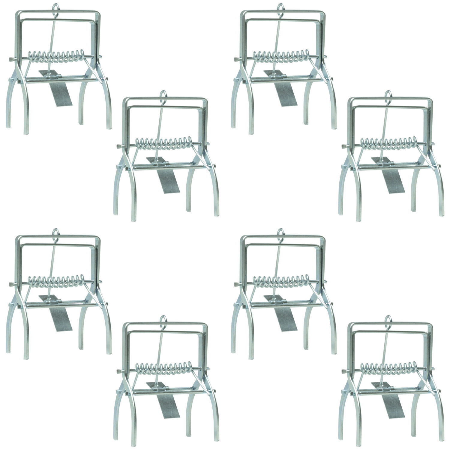 8 Pack of Woodside Heavy Duty Mole Claw Scissor Talpex Traps Fast Humane Kill