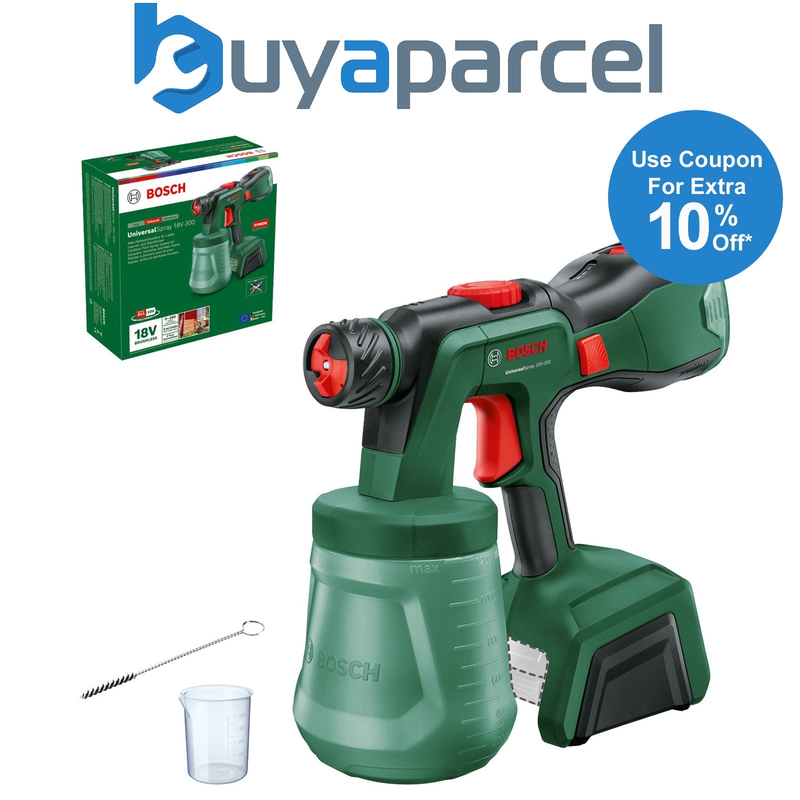 Bosch Paint Spray System UniversalSpray 18V-300 Body 0603208100 + Accessories